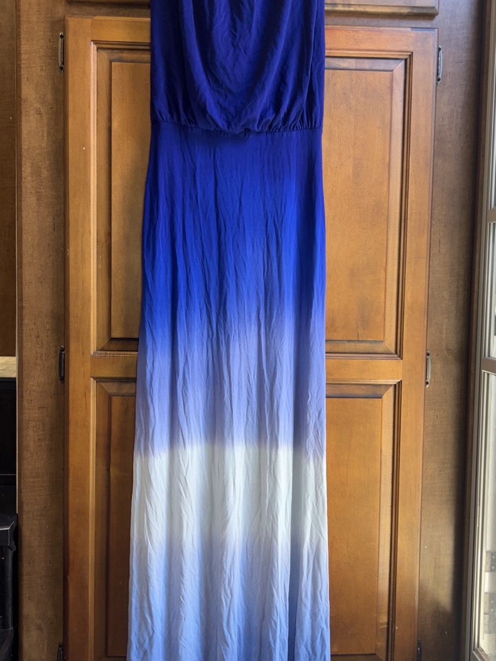 Young Fabulous & Broke Blue Ombre Strapless Maxi Dress XS - Picture 3 of 7